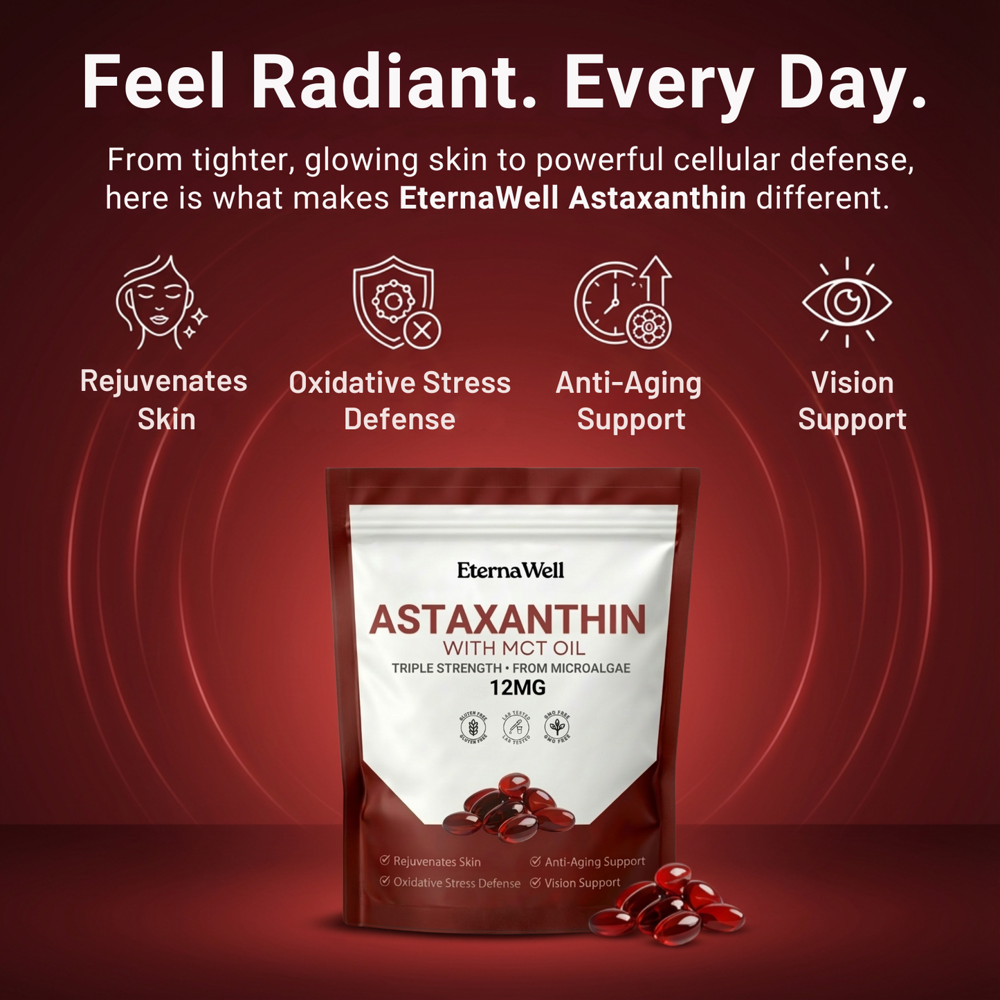 Astaxanthin with MCT Oil (120 softgels)