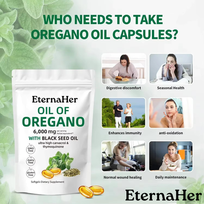 Oregano Oil with Black Seed Oil - 60 softgels