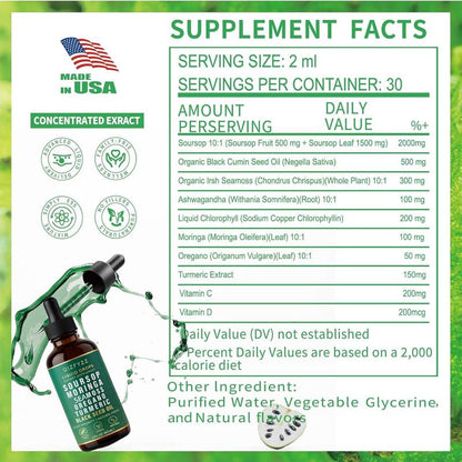 100% Organic 10 in 1 Soursop Synergy Drop | Early Access Black Friday Sale