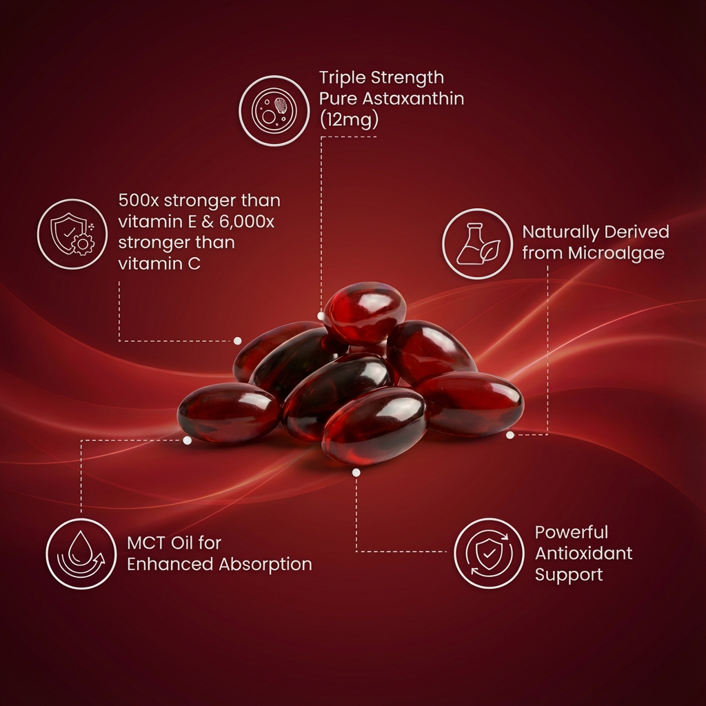 Astaxanthin with MCT Oil (120 softgels)
