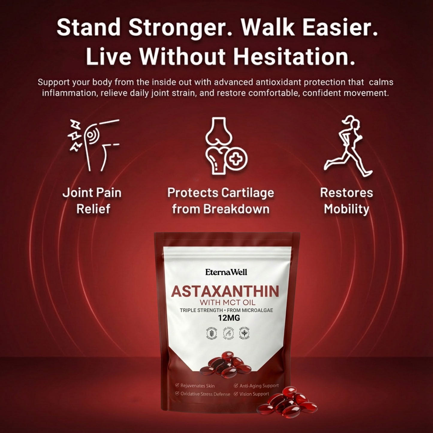 Astaxanthin with MCT Oil for Inflammation Relief