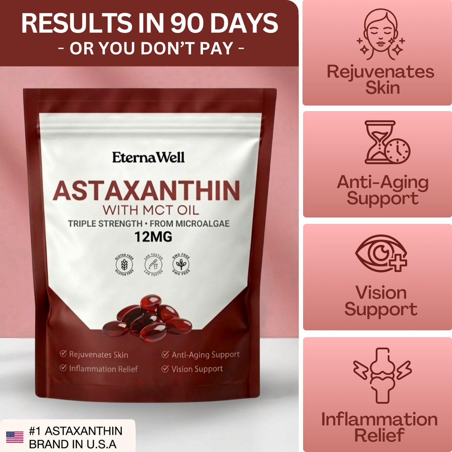 Astaxanthin with MCT Oil (120 softgels)