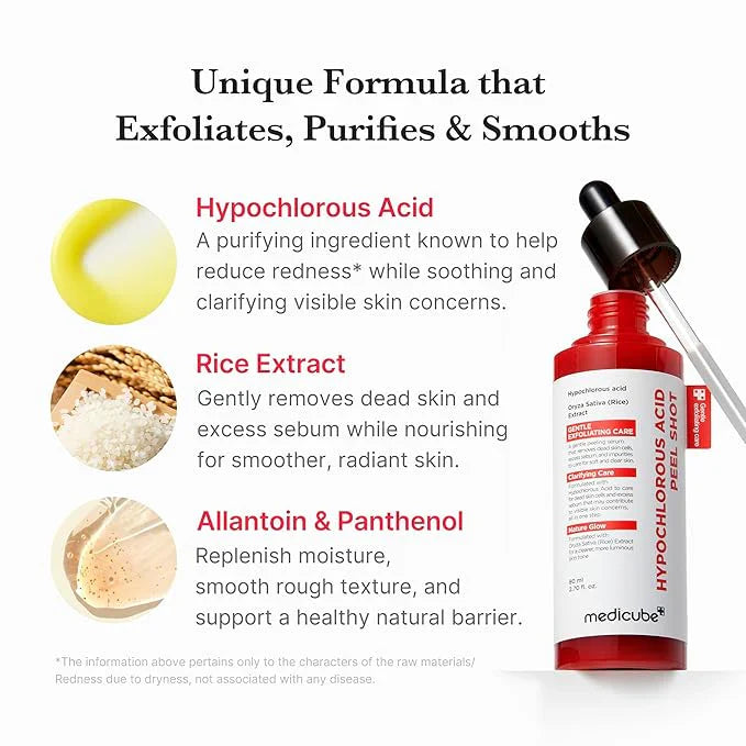 Hypochlorous Acid Peel Shot Duo For Face & Body | Early Access Black Friday Sale